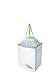 Clean Cubes 4 Gallon Disposable Pop-Up Trash Cans (3-Pack) with Fitted Bags – Foldable Garbage & Recycling Bins for Parties, Events & Kitchen (White, 12