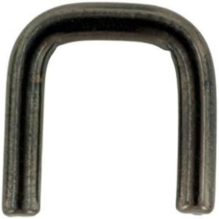 Black PVD Stainless Steel Staple Shape Septum Retainer: 16g