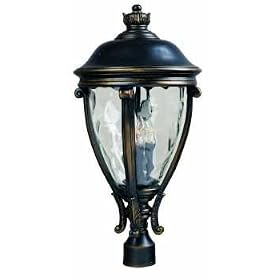 Maxim Lighting 30422WGGO - Camden 3 Light Outdoor Post Lantern - 30422WGGO by Maxim Lighting