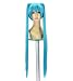 Vocaloid Miku Hatsune 3-Piece Green/Blue Cosplay Wig
