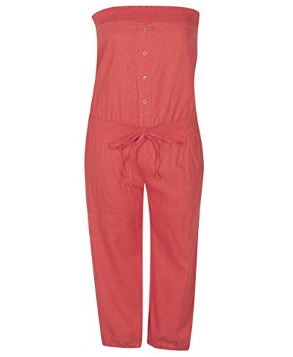 Plus Size Coral Joyous Jumpsuit –Size: 2x Color: Coral
