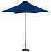 Strathwood Basics Dark Wood Market Umbrella, Royal Blue