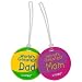 Lewis N. Clark World's Greatest Mom/Dad Luggage Tags - 2 Pack (As Shown)