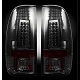 Recon 264179BK Dodge 07-08 RAM 1500 & 07-09 RAM 2500/3500 SMOKED LED TAIL LIGHTS - Smoked Lens