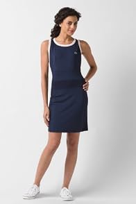Sleeveless Technical Jersey Tennis Dress With Mesh Detail
