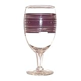 Fiesta Plum Stripe 16-ounce Glass Goblet by Fiesta