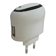 SCHNELLADER 1000 mAh NETZTEIL LADEKABEL LADEGER�T USB BUCHSE ADAPTER LADEADAPTER 220V WEISS