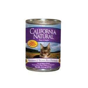 California Natural Venison and Brown Rice Cat and Kitten Canned Food by 
