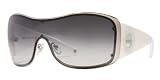 Versace - VERSACE VE 4082B 1000/8G SILVER RHINESTONE SHIELD SUNGLASSES