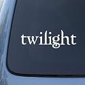 White Twilight Logo - Edward Cullen Vinyl Decal Sticker