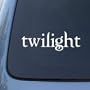 White Twilight Logo - Edward Cullen Vinyl Decal Sticker