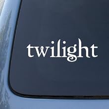 White Twilight Logo - Edward Cullen Vinyl Decal Sticker