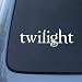 White Twilight Logo - Edward Cullen Vinyl Decal Sticker