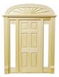 Dollhouse Miniature Unfinished Sunburst Door