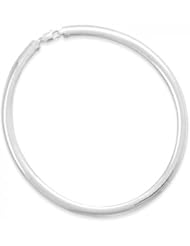 MMA Silver - 8 inch 10mm Domed Omega Bracelet