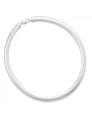 MMA Silver - 7 inch 10mm Domed Omega Bracelet