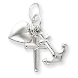 Sterling Silver Faith, Hope & Charity Charm
