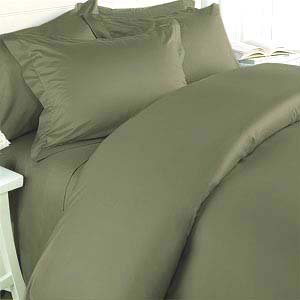 MARRIKAS 1000TC 7 PC. Egyptian Cotton QUEEN SOLID SAGE COMBO