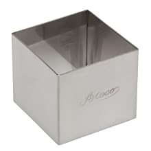 Ateco Stainless Steel Square Form, 2- by 1.75-inches