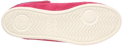 Crocs LoPro Suede Hi-top Sneaker, Chaussures montantes femme - Rouge (Pomegranate/Mulberry), 39-40 EU (W9 US)