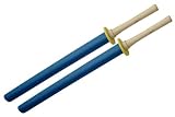 Practice Blue Foam Sword with Wooden Handle 39.5 