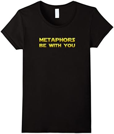 Women's PREMIUM Metaphors Be With You Funny T-Shirt Medium Black