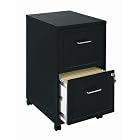 Home Office 18 Deep 2 Drawer Vertical Mobile File Cabinet