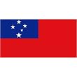 Western Samoa 3ft x 5ft Nylon Flag