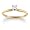 10k Yellow Gold Princess Cut Solitaire Diamond Engagement Ring (1/10 ct, J-K Color, I2-I3 Clarity), Size 5