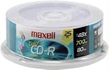 MAXELL 623226/648226 80-Min/700 MB CD-R (25-ct spindle Colors)