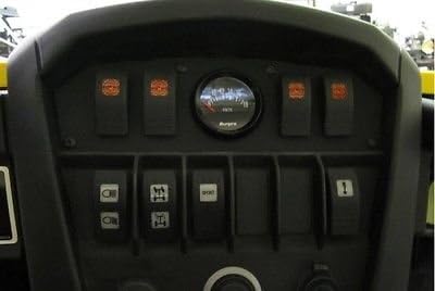 Turnkey Utv Mcdpvar(4)-B Aluminum (1) Gauge / (4) Switch Panel ( Black ) Version #4 ~New