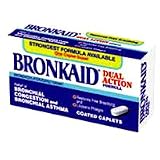Bronkaid Dual Action Formula Coated Caplets - 60 ea