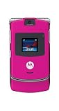 Electronics : Motorola RAZR V3 Pink Mobile Phone on Orange PAYG