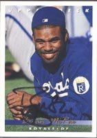 Brian McRae, Kansas City Royals, 1992 Upper Deck Autographed Card