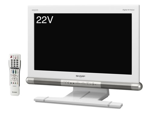SHARP AQUOS 22V�^ �n��EBS�E110�xCS�f�W�^�� �t���n�C�r�W�����t���e���r LC-22P1-W