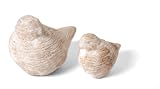 Foreside Faux Bois Bird, Set of 2