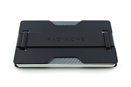 Radix one black steel - rfid blocking slim wallet