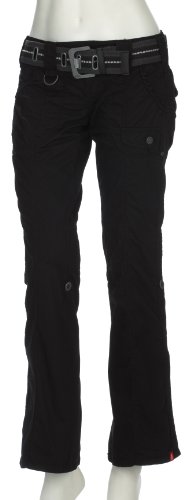 edc by ESPRIT Pants N4B133 Damen Hosen/ Lang, Gr. 34/30 schwarz (black 001)