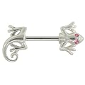 925 Sterling Silver 2 Part Cz Paved Sword