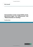 Produkt-Bild: Interpretation zweier ausgew&auml;hlter Texte Alexander Kluges: "Ein Liebesversuch" und "Massensterben in Venedig"