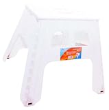 Large Plastic Folding Step Stool with Step, Ideal For Cupboards, Cleaning, Decorating, Gardening