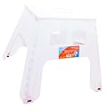 Large Plastic Folding Step Stool with Step, Ideal For Cupboards, Cleaning, Decorating, Gardening