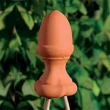 from Red Clay Garden Wigwam Finial, Terracotta - ACORN Shape - Ideal Gardening Gift