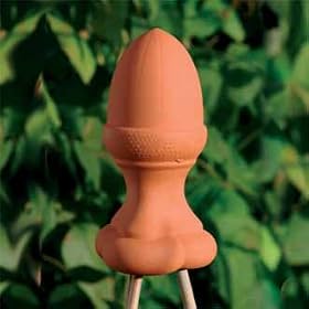 Wigwam Finial, Terracotta - ACORN Shape - Ideal Gardening Gift