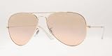Ray-Ban Aviator Large Metal Sunglasses Rb3025 001 3E Arista Crys Brown Pink Silver Mirror
