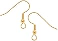 100-Piece22KGoldPlatedSurgicalSteelEarringHooks,Hypo-Allergenic