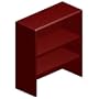 HON 10700 Bookcase, 36" Storage Cabinet, 32-5/8w x 14-5/8d x 37-1/8h, Henna Cherry