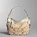 Authentic Coach Signature Zoe Hobo Handbag 12657 Light Khaki/Gold