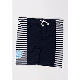 Splash About Cycle Style Swim Shorts (SPF50+), Navy/White stripe, 2-4 years