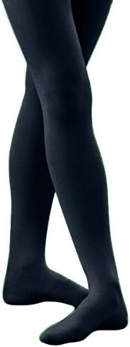 Grandeur Hosiery Women's Ladies Solid Colored Opaque Nylon Dance Ballet Costume Seamless Footed Tights Stockings Fashion Navy Large
